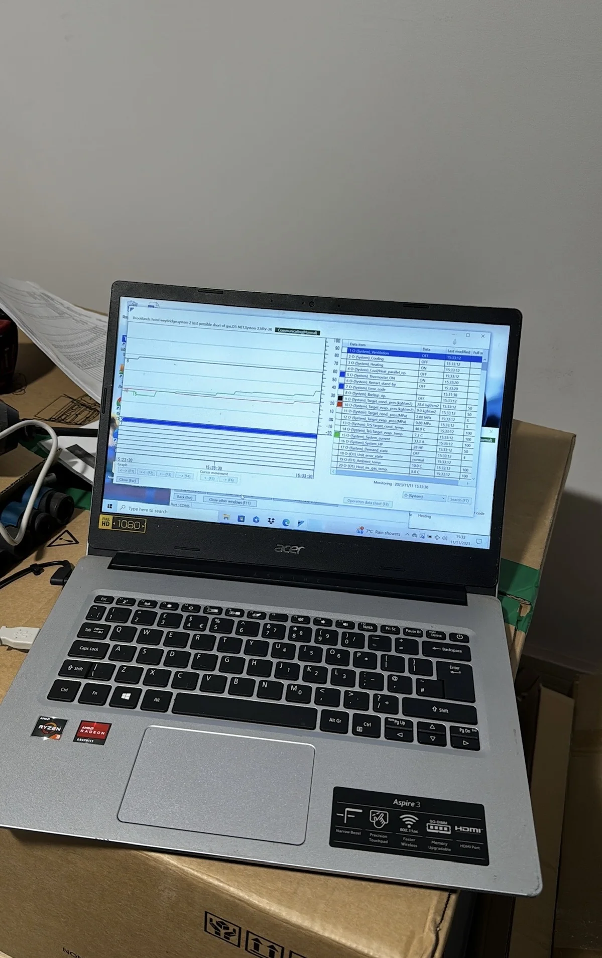 HVAC diagnostics using engineering software